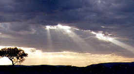 Tanzania landscape and clouds